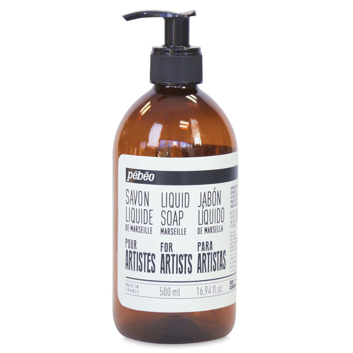 Pebeo Artist Soap - Marseille Olive Oil Liquid Soap, 500 ml