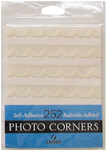 Canson - Self-Adhesive Photo Corner Sheet - Ivory