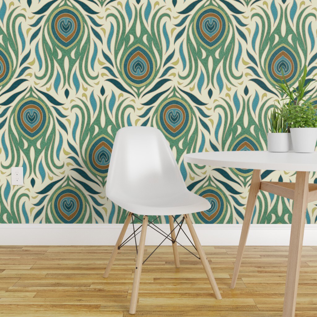 Heinrich 45x500 Self Adhesive Peacock Feather Peel and Stick Wallpaper  Contact Paper Self Adhesive Removable Wall