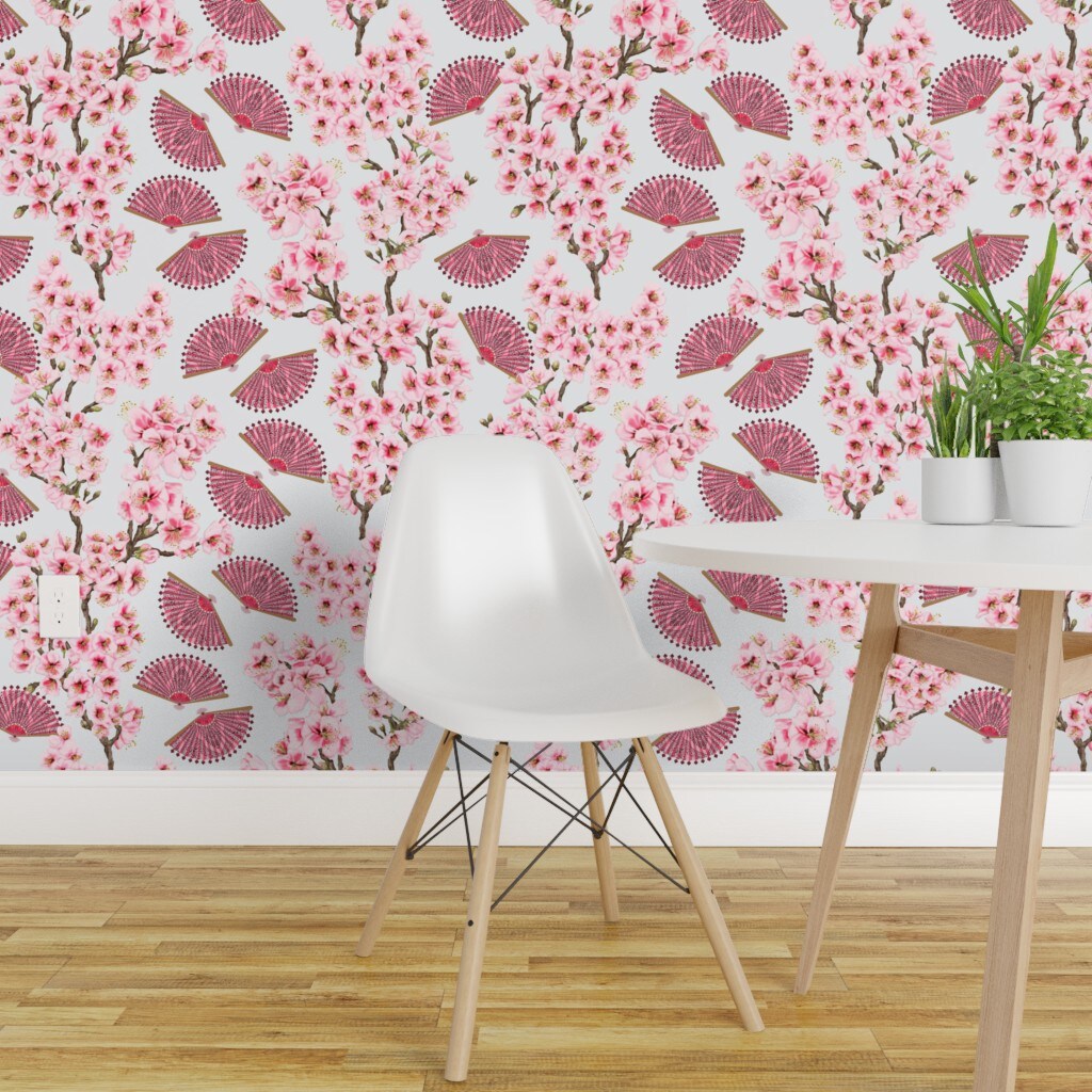 Cherry Blossom Peel and Stick Wallpaper  York Wallcoverings