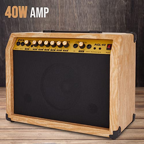 LyxPro Electric Guitar Amp, 40 Watt Portable Amplifier
