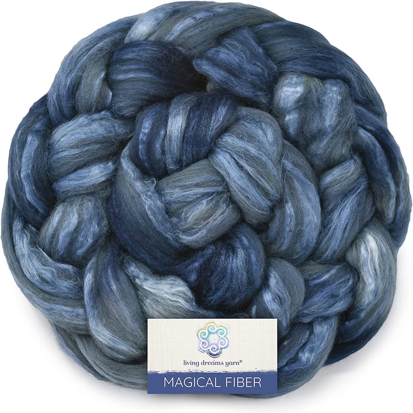 Magical Silk Merino Fiber. Hand Dyed Roving for Spinning & Felting.