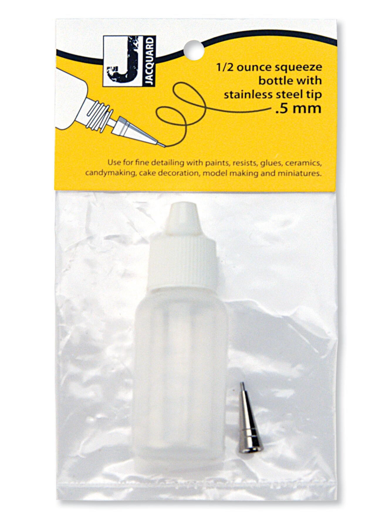 Jacquard Small Applicator Bottle, 1/2 fl. oz., Metal Tip, .5mm Michaels