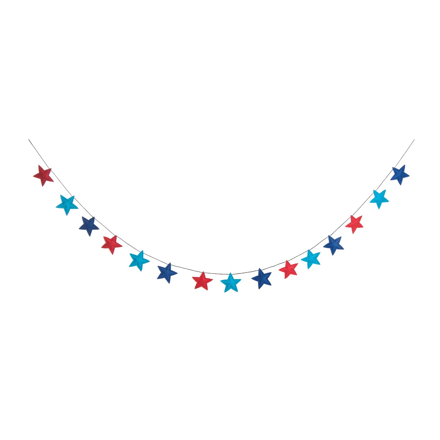 60" Patriotic Stars Garland Strand - 4th of July & Memorial Day Decor