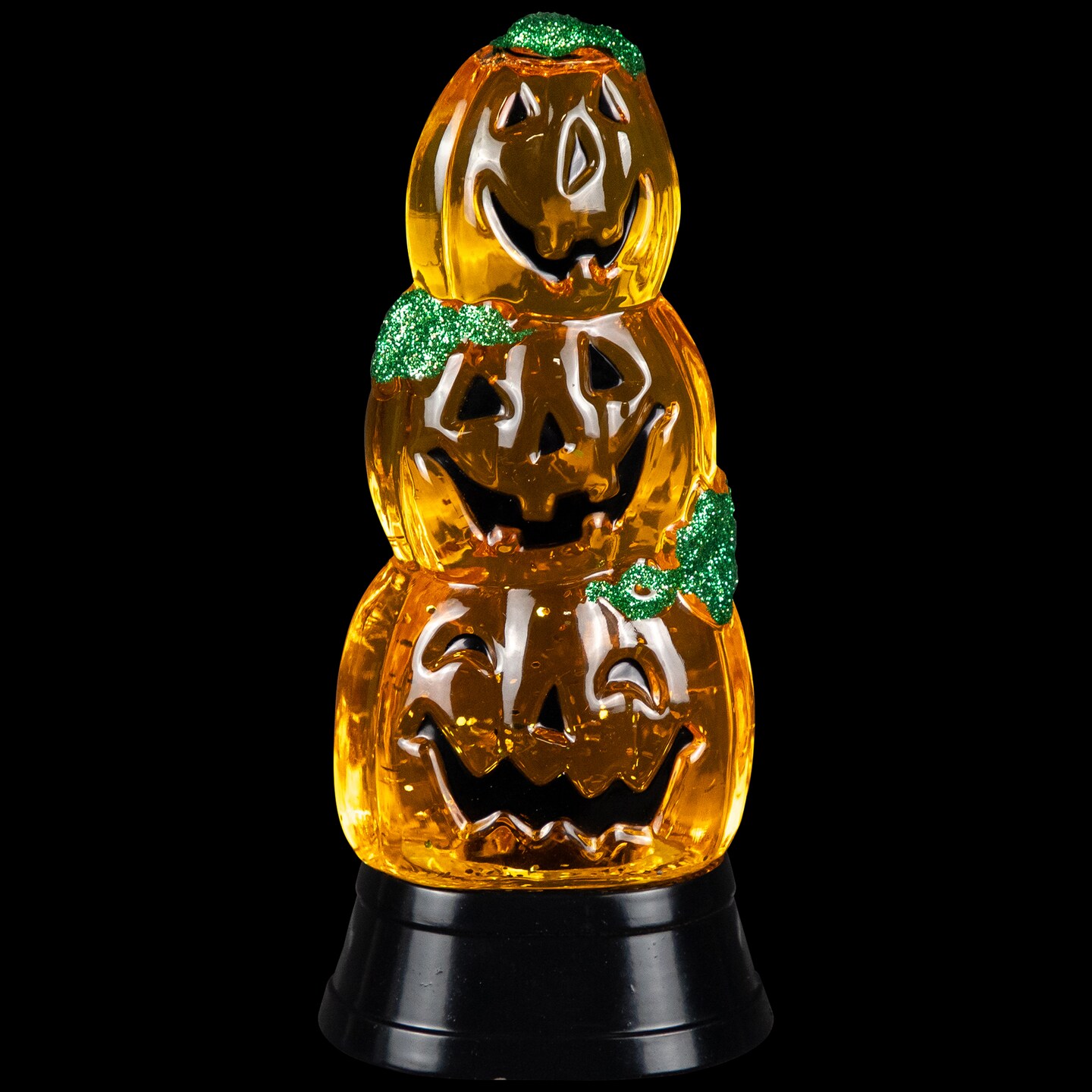 Northlight Stacked Jack O' Lanterns Snow Globe - Thumbnail 3