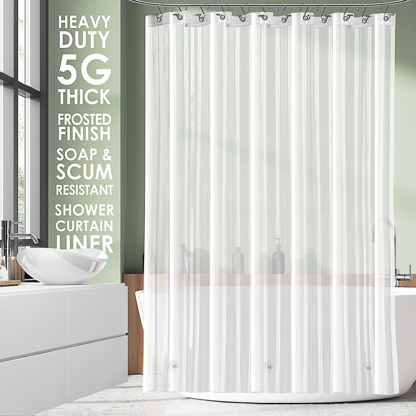 Clara Clark Shower Curtain Liner