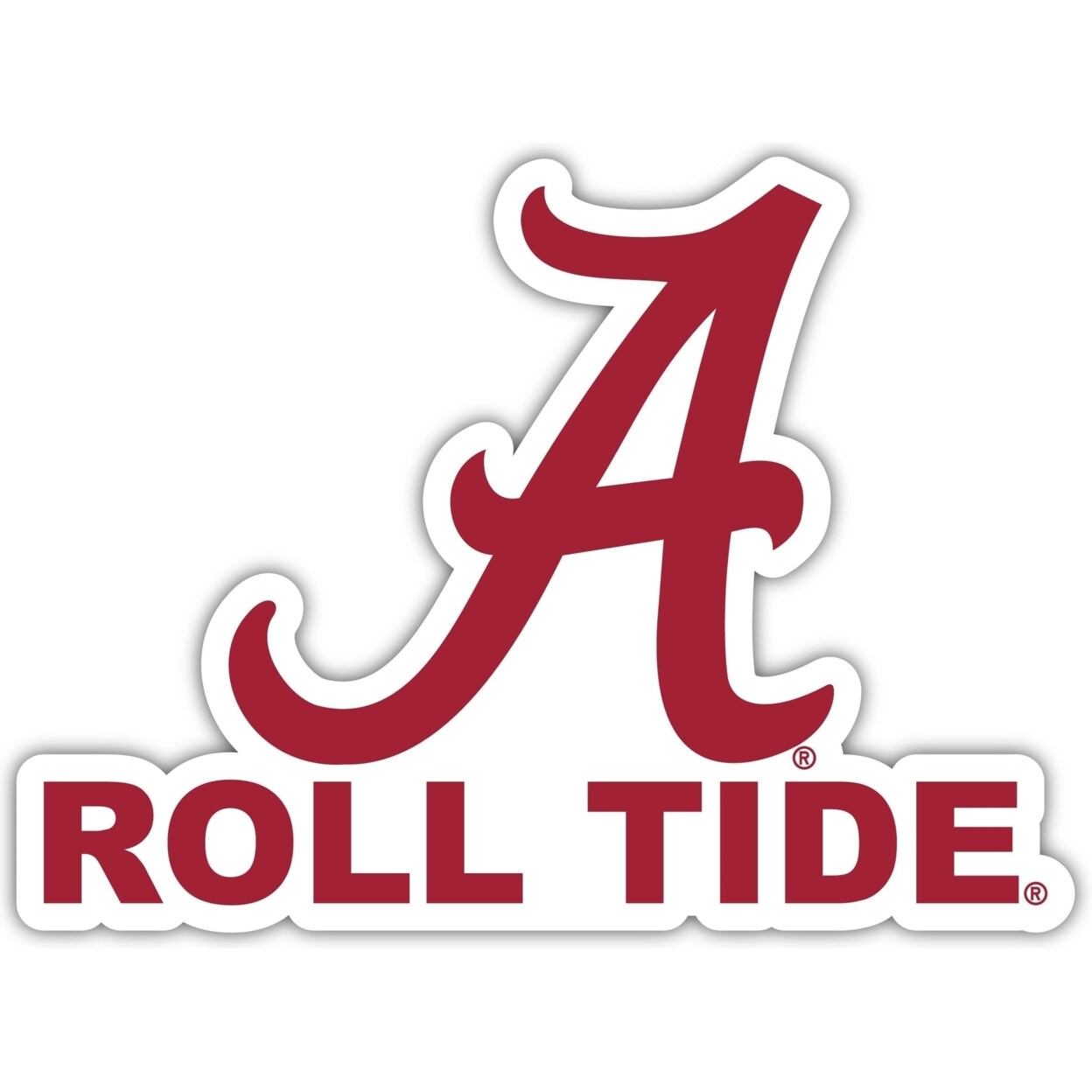 R & R INC. Alabama Crimson Tide "Roll Tide" Vinyl Decal Sticker