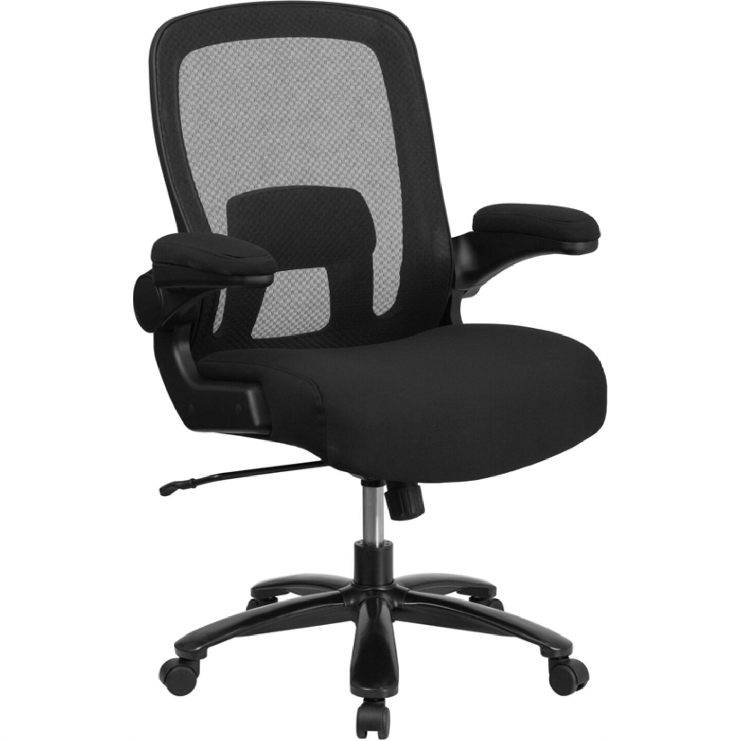 Big & Tall Office Chair Black Mesh Executive Swivel Office Chair with