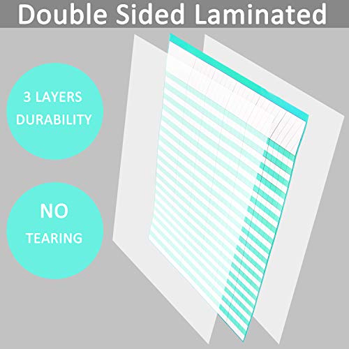 6 Pack Multi-Color Laminated Dry Erase Incentive Chart with 120 Reward Star Stickers for Chore Responsibility, School Attendance, Homework Progress Tracking Chart (17 Inch x 22 Inch)