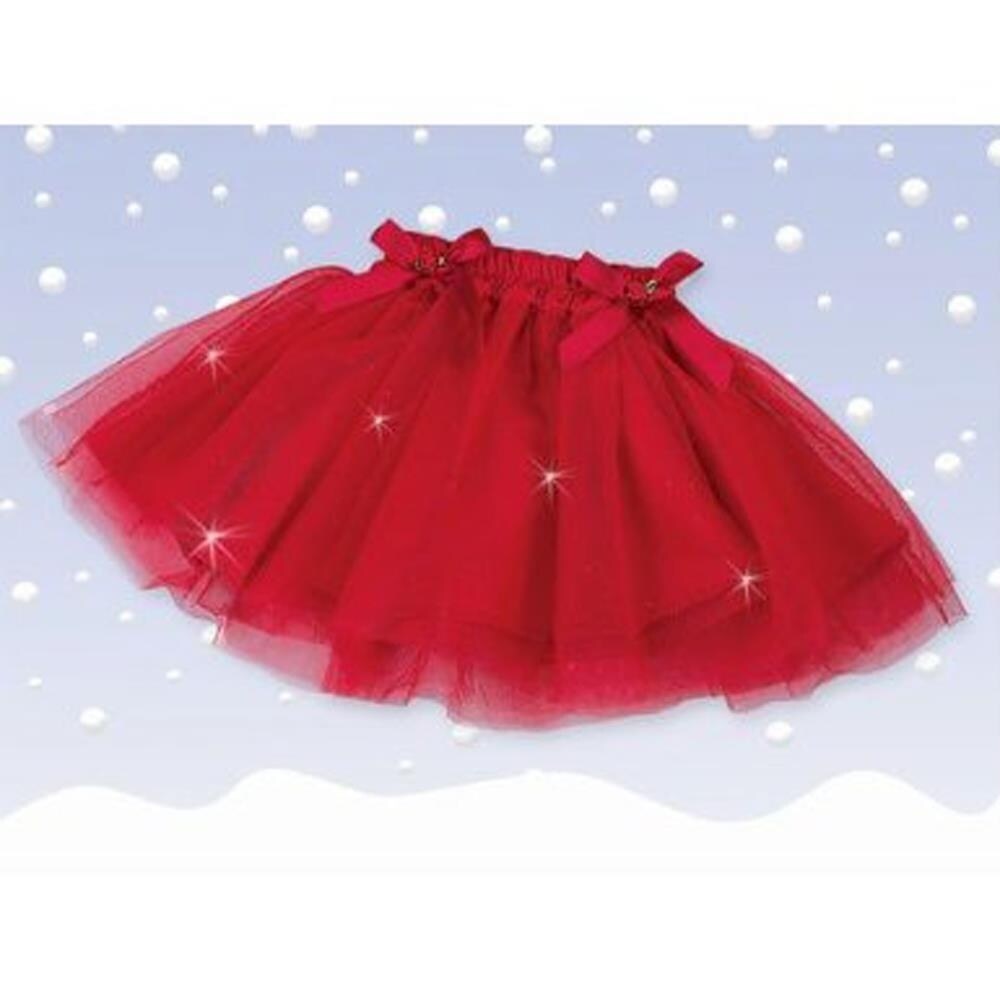 Bearington Red Christmas Tutu Skirt Baby Girls Toddlers 12-24 Months Sparkling