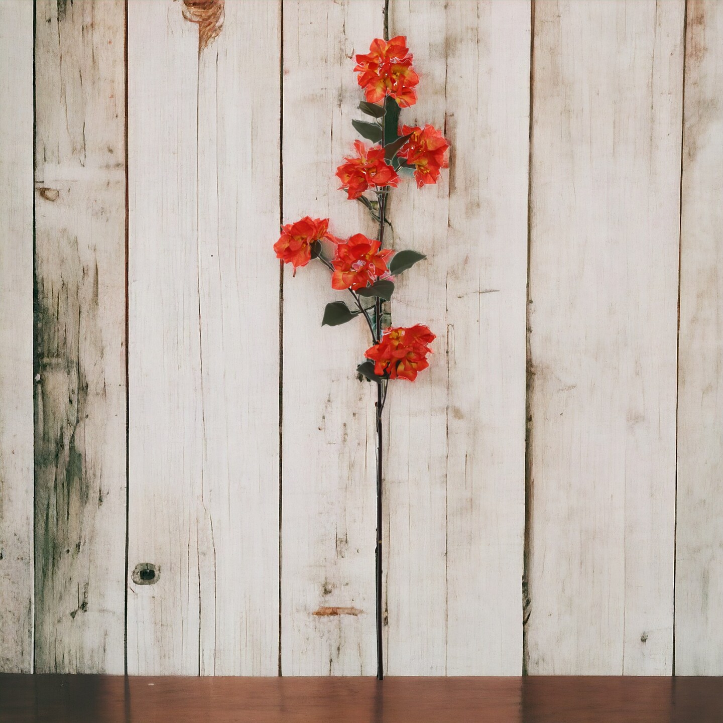 3-Pack: Orange Bougainvillea Stem with Lifelike Silk Flowers, Floral Home by Artificial Flowers