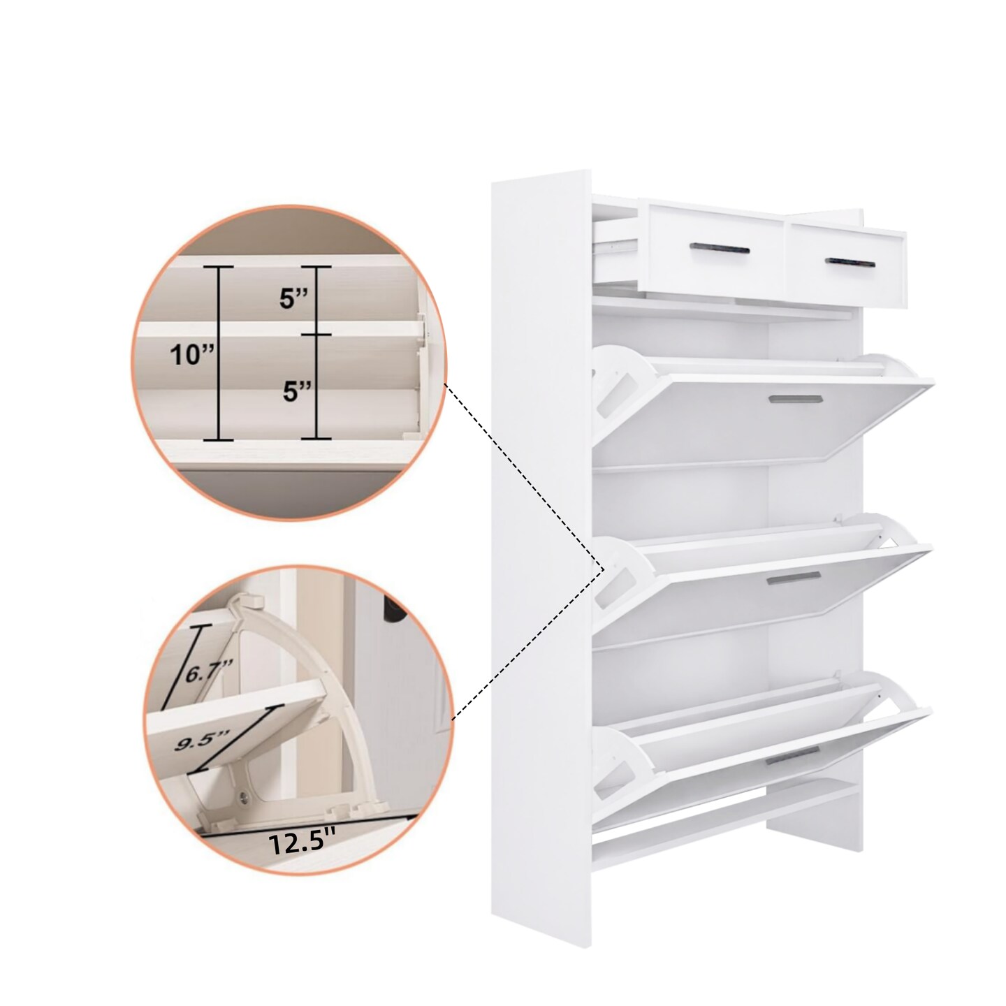 Versatile Shoe Rack with Storage Compartments | Maximize Shoe Storage