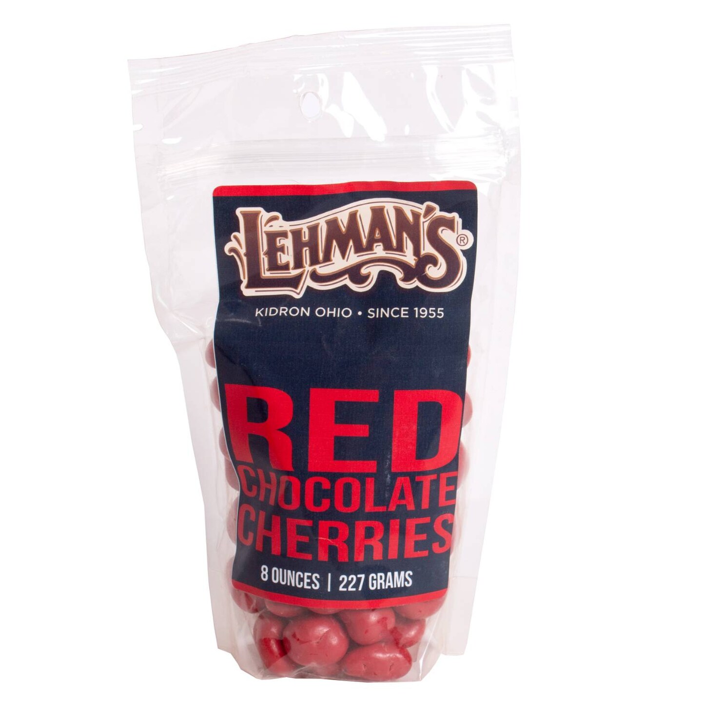 Lehman's Chocolate Candy Coated Fruits, Creamy Milk Chocolate and Dried Blueberries or Cherries, 8 oz Resealable Bag