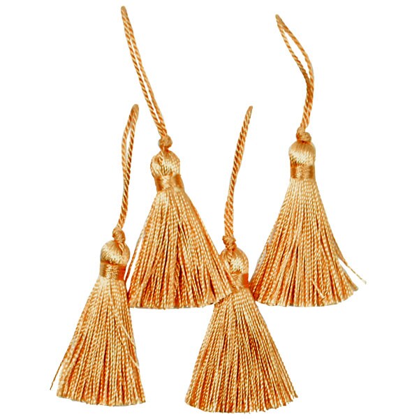 2&#x22; Fiber Mini Key Tassel Pack of 4