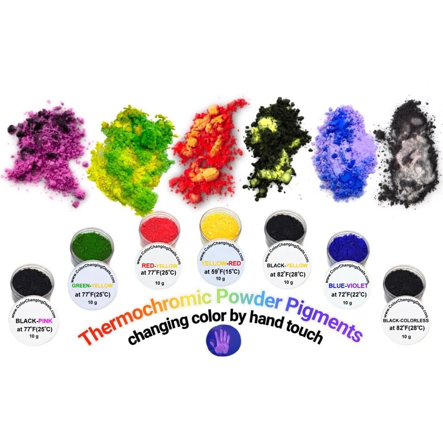 Color Changing Powder Pigment Thermochromic Temperature Heat Sensitive