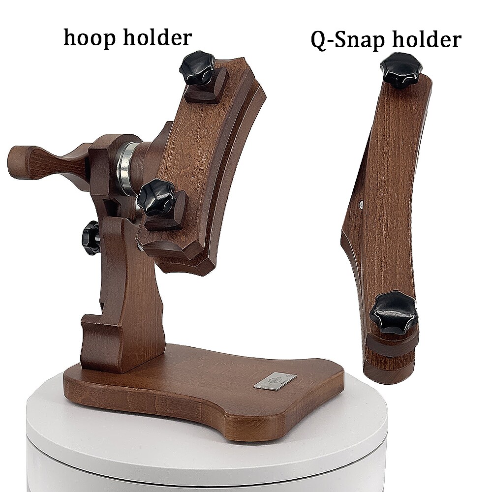 Embroidery hoop and Q-Snap stand 