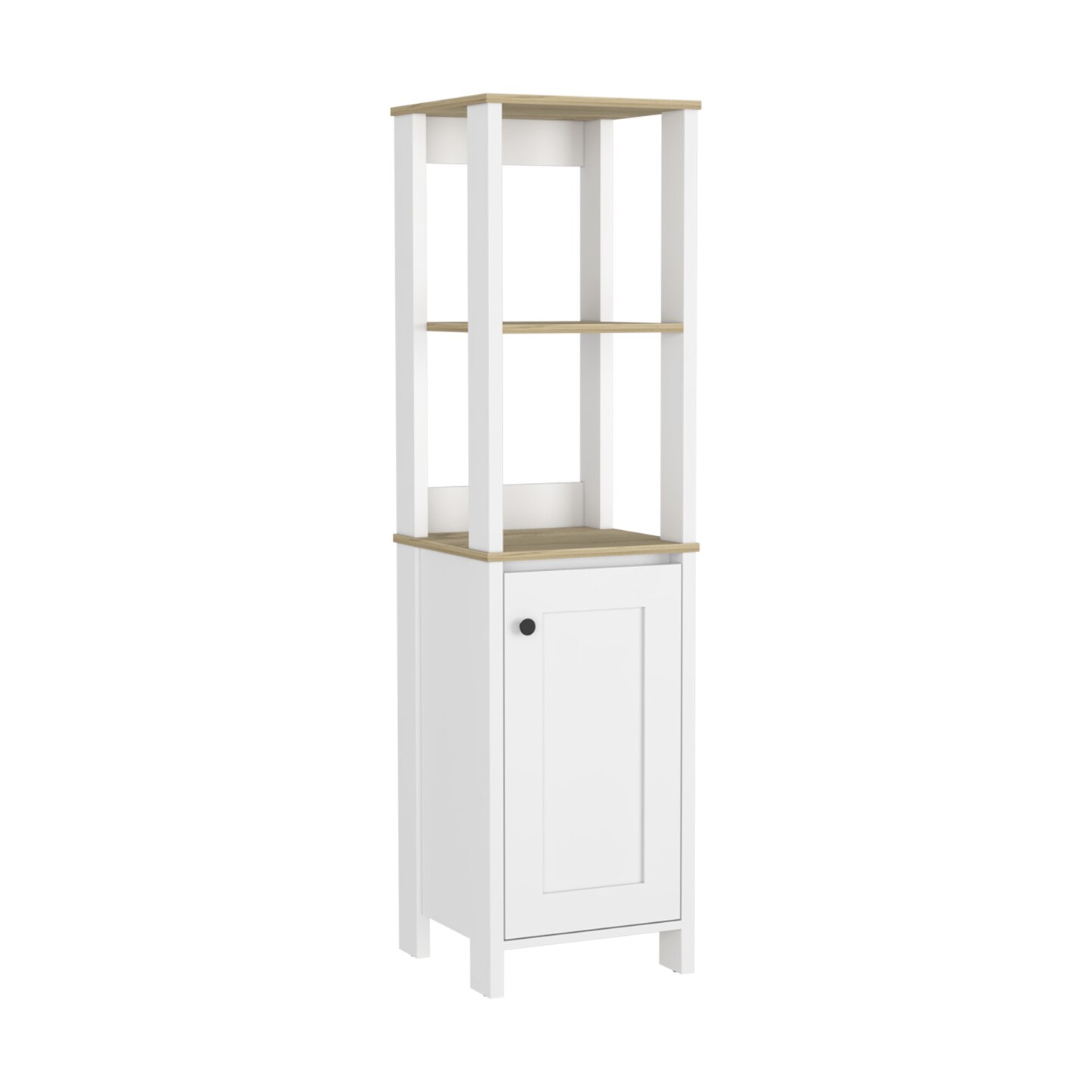 4-Shelf Linen Cabinet - 57.32 | Elevate Bathroom Storage