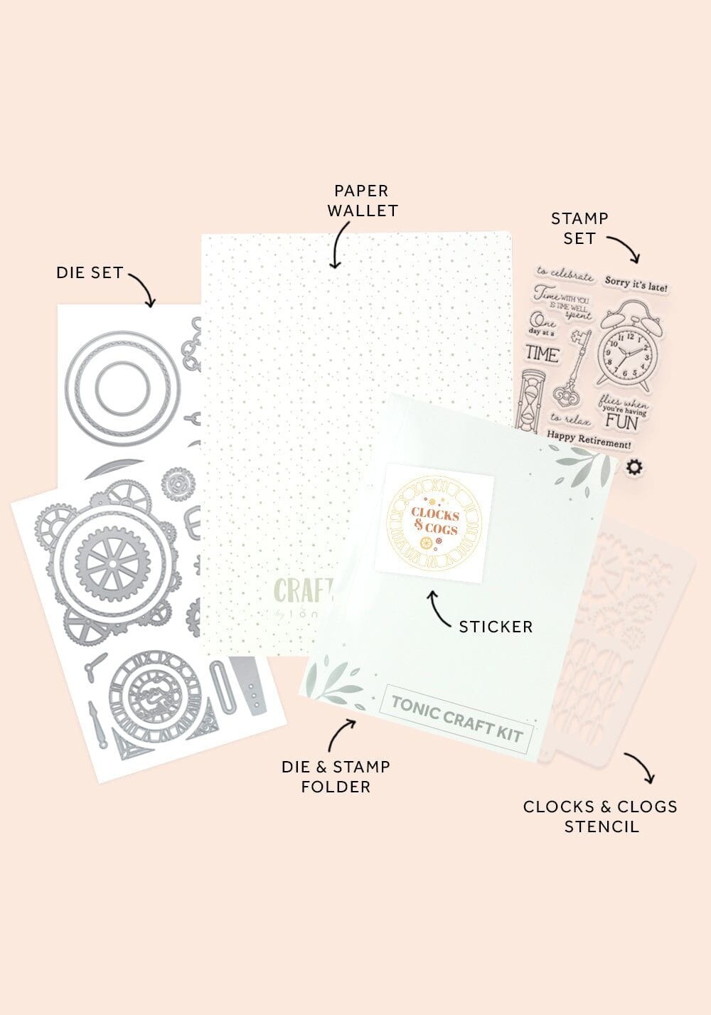 Tonic Studios Craft KitClocks & Cogs Michaels