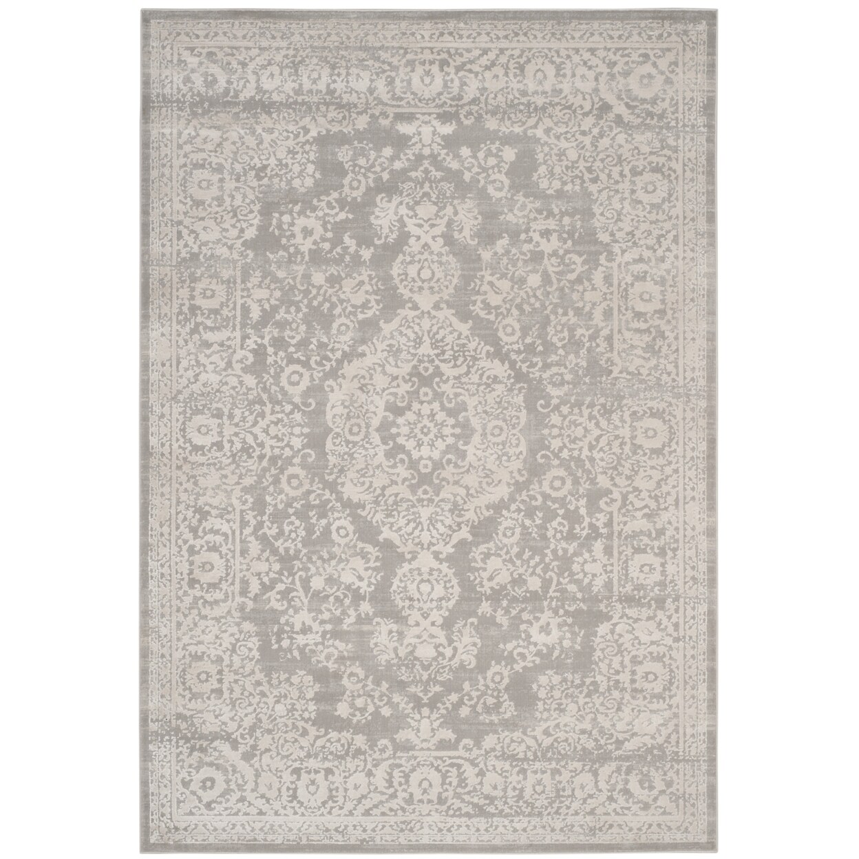 Safavieh Princeton Collection Prn713G Grey / Beige Rug Transitional Rug