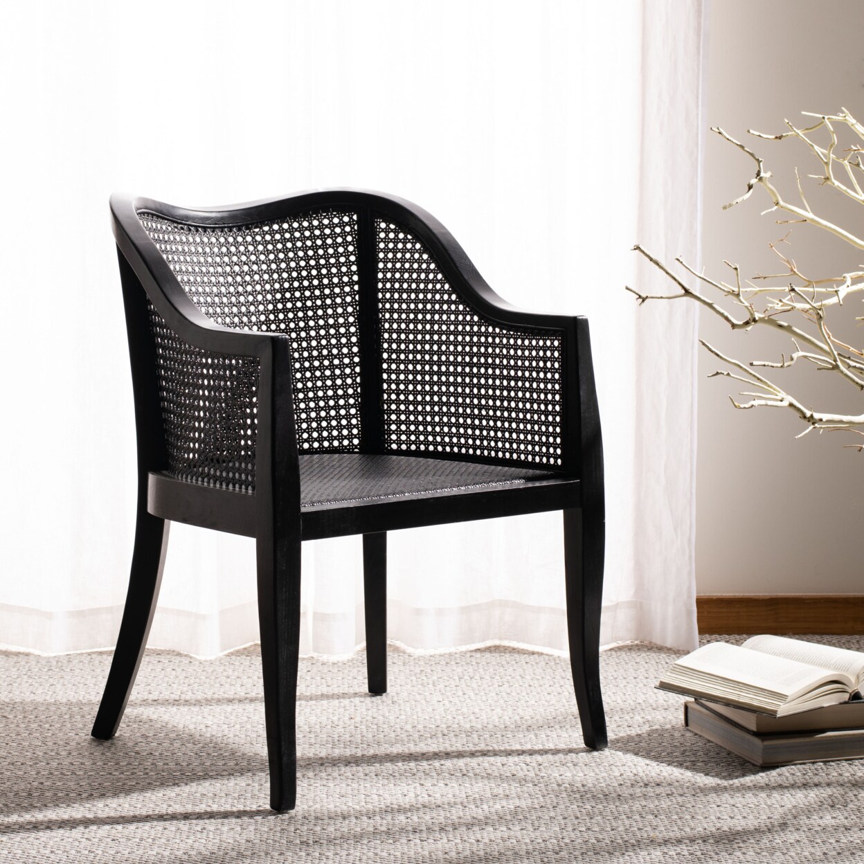 Safavieh   Maika Dining Chair Black / Black