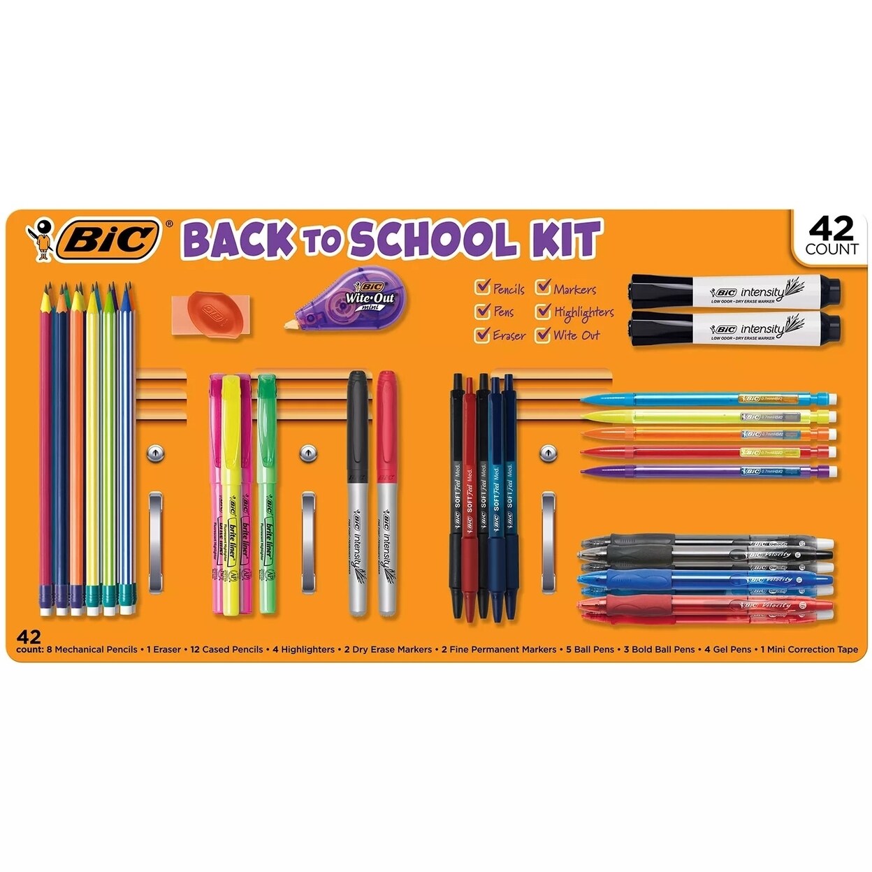 thumbnail image 2 of Blue School Supplies Set 108-Piece Back To School Supply Kit - Complete Middle & High School Essentials In Blue Pink Pencils 2 of 10