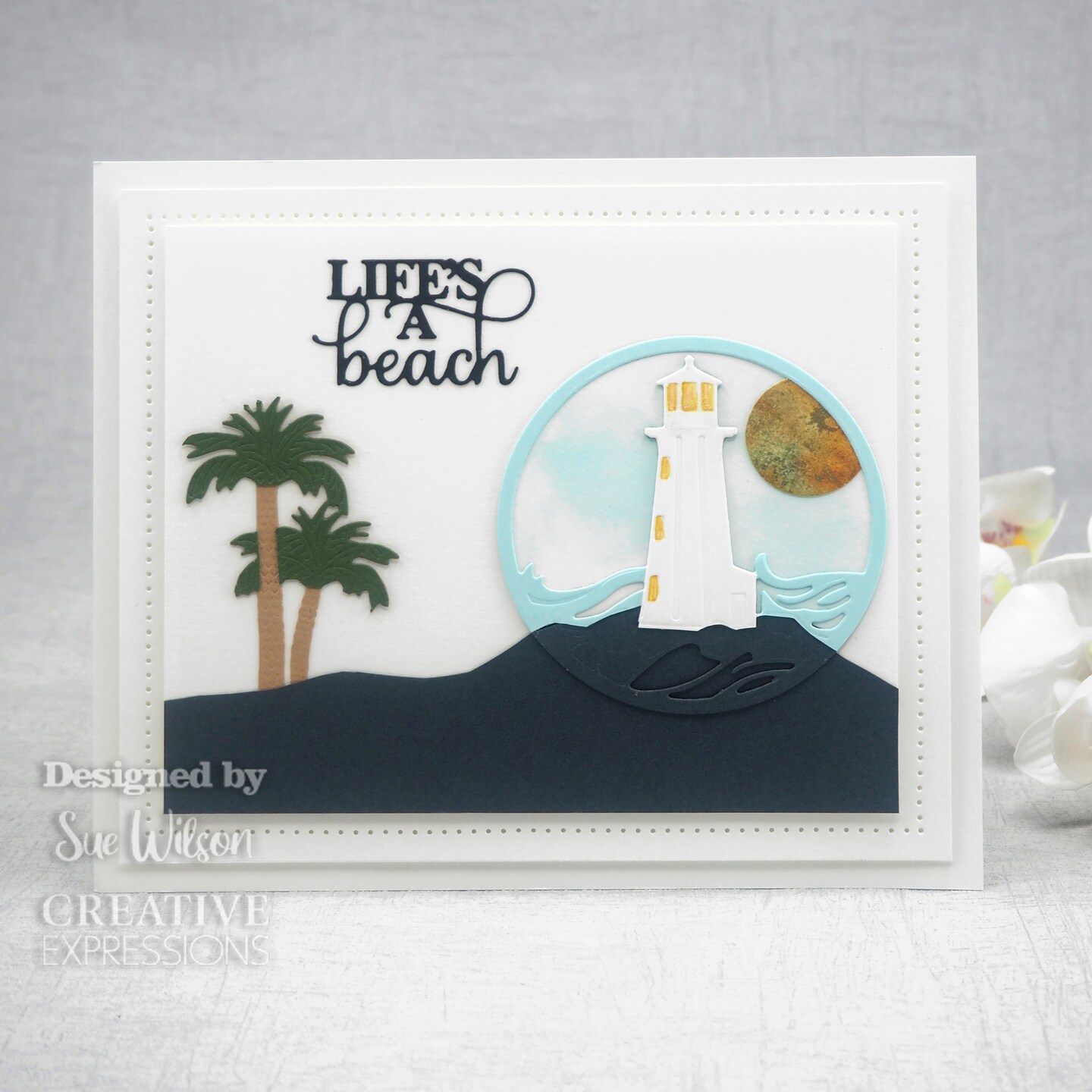 Creative Expressions Craft Dies By Sue Wilson-Stained Glass Collection Beach Lighthous