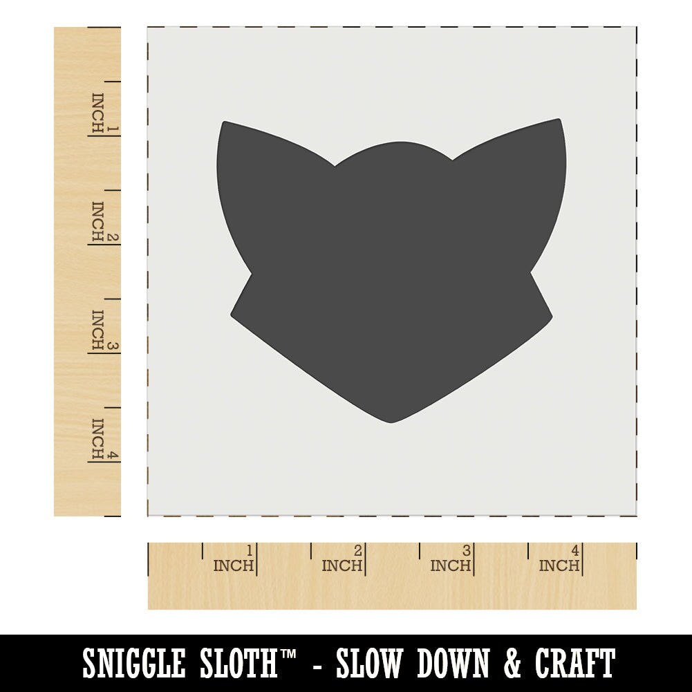 Fox Face Solid Wall Cookie DIY Craft Reusable Stencil