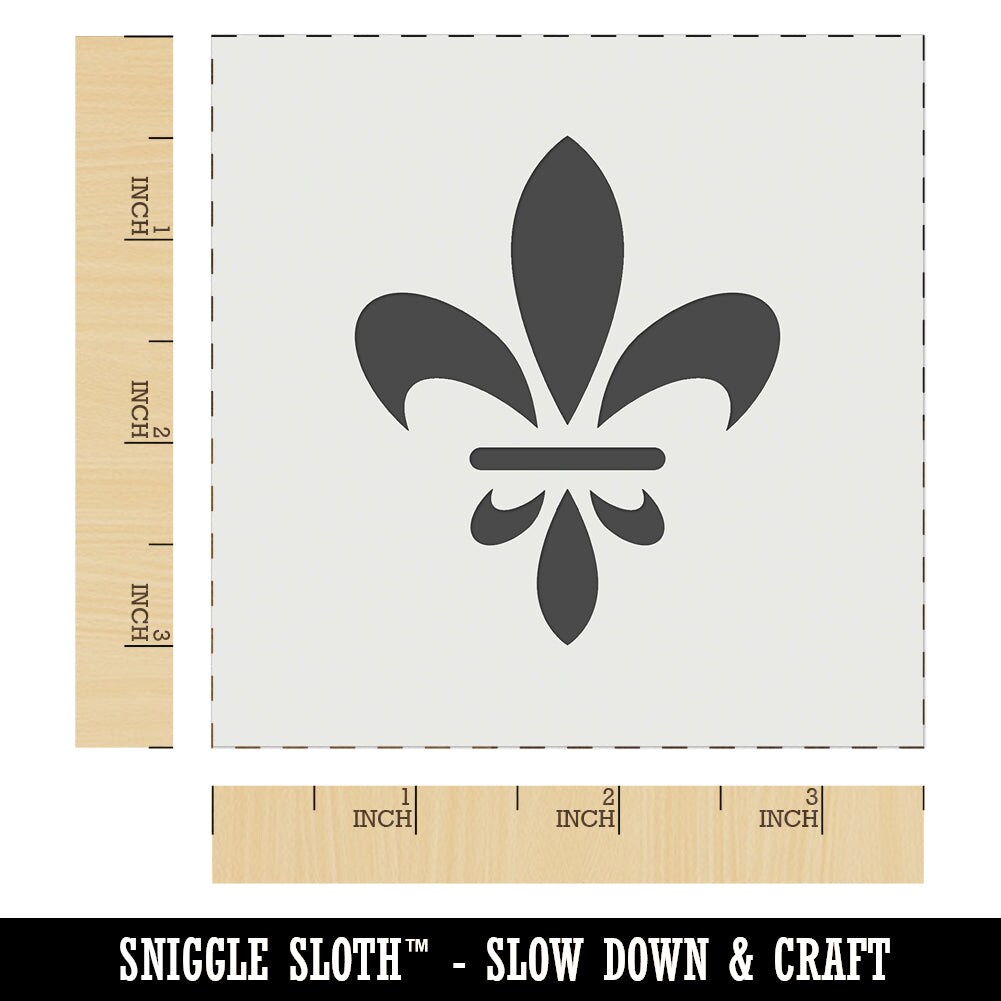 Fleur De Lis French Mardi Gras Elegant Wall Cookie DIY Craft Reusable Stencil
