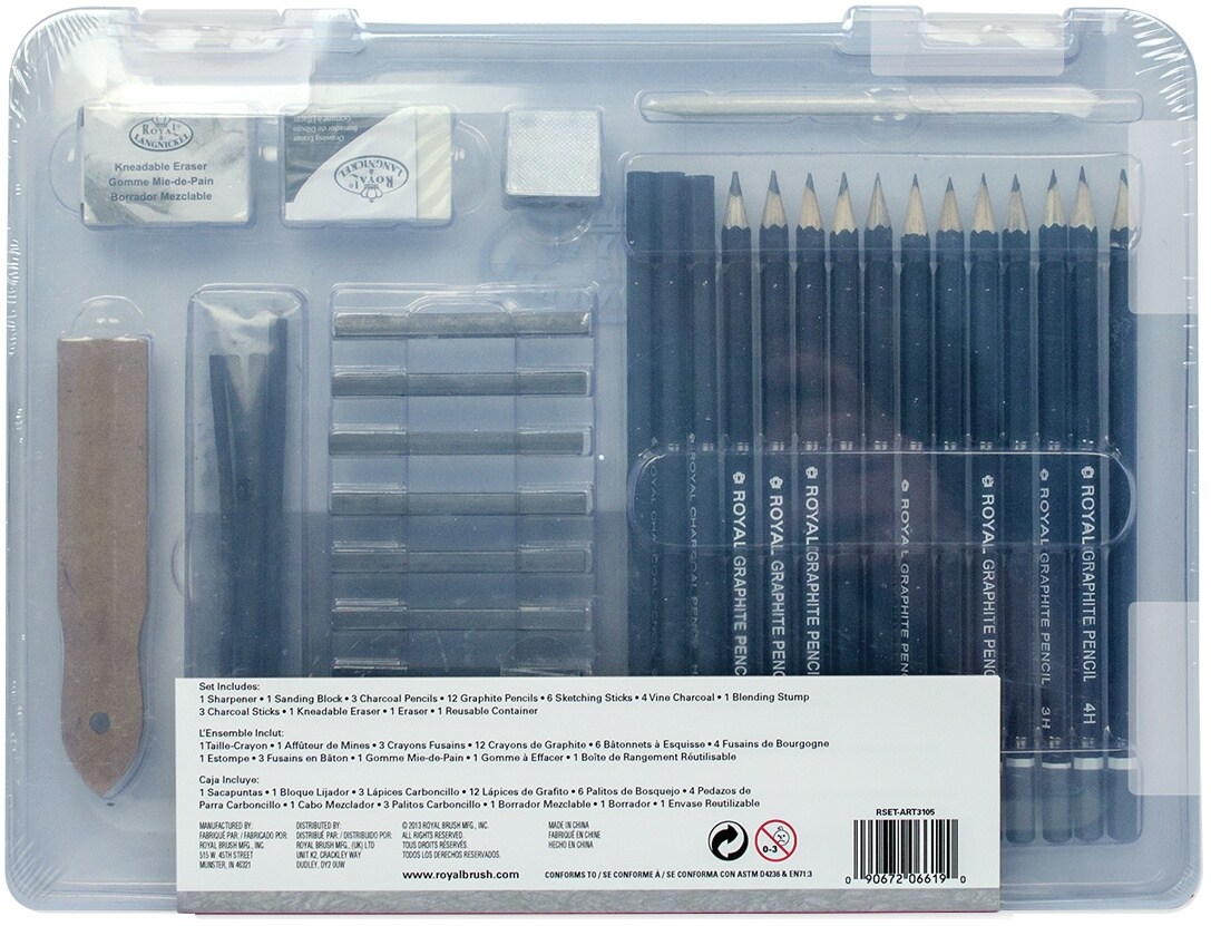 Royal & Langnickel(R) essentials(TM) Clear View Art Set-Sketching