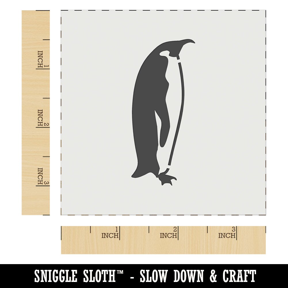Emperor Penguin Profile Wall Cookie DIY Craft Reusable Stencil