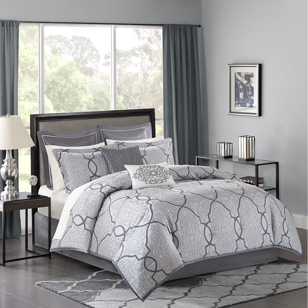 Gracie Mills   12 Piece Comforter Set with Cotton Bed Sheets - GRACE-8161