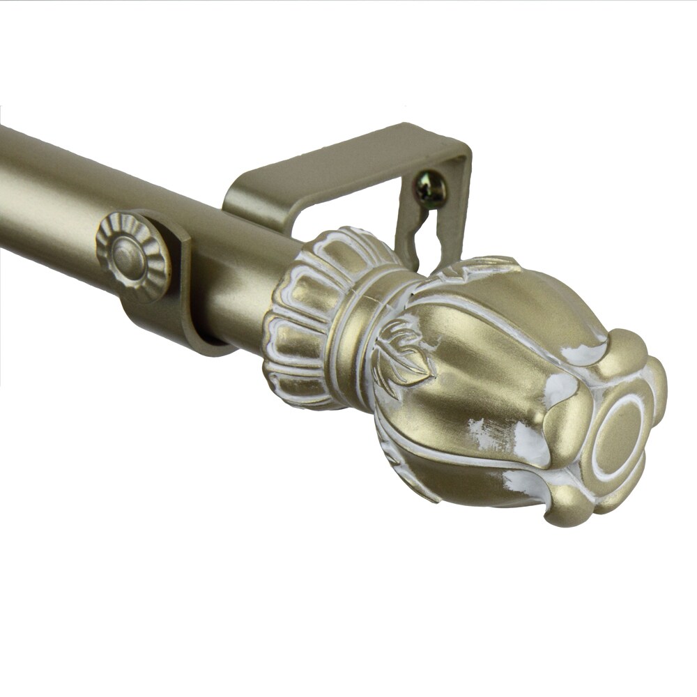 Rod Desyne Home Decorative Regent Curtain Rod 120-170 inch - Light Gold