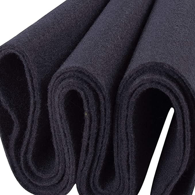 FabricLA Craft Felt Fabric - 72 Inch Wide & 1.6mm Thick Non-Stiff Felt  Fabric by The Yard - Use This Soft Felt Roll for Crafts - Felt Material  Pack - Dark Grey