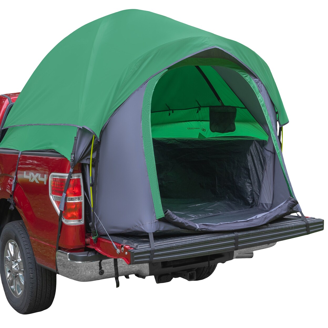 Water Resistant 2 Person Truck Bed Camping Tent For 5.5 To 6Ft Beds Green