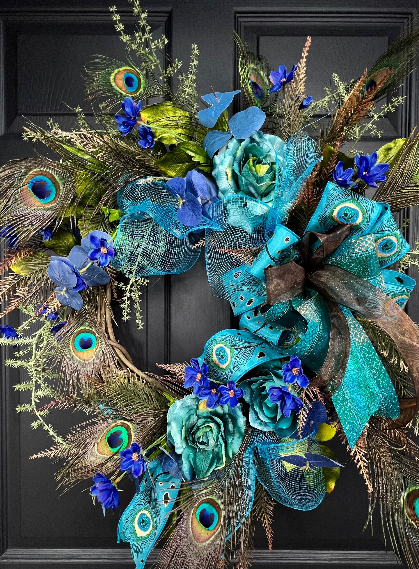 Outlet Peacock Themed Wreath