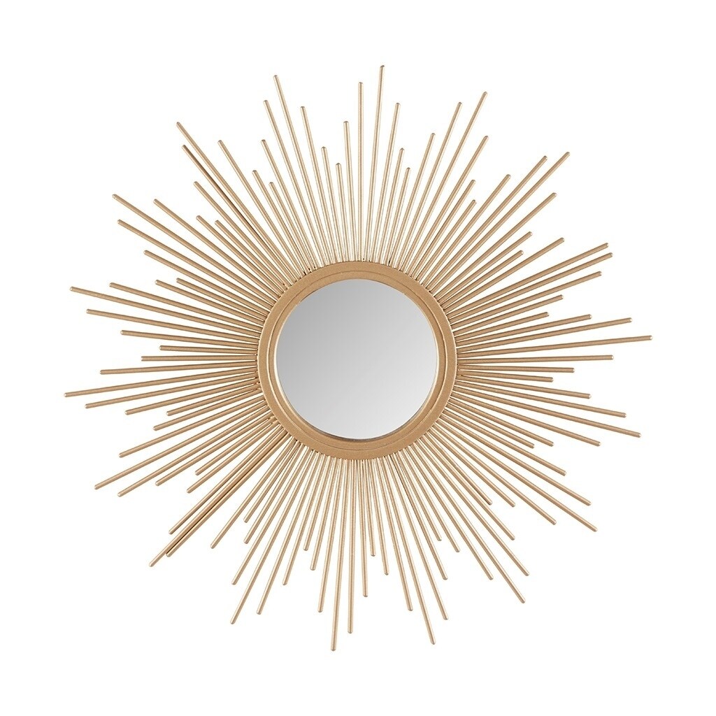 Gracie Mills Derick Modern Sunburst Metal Frame Wall Mirror - Grace-10325