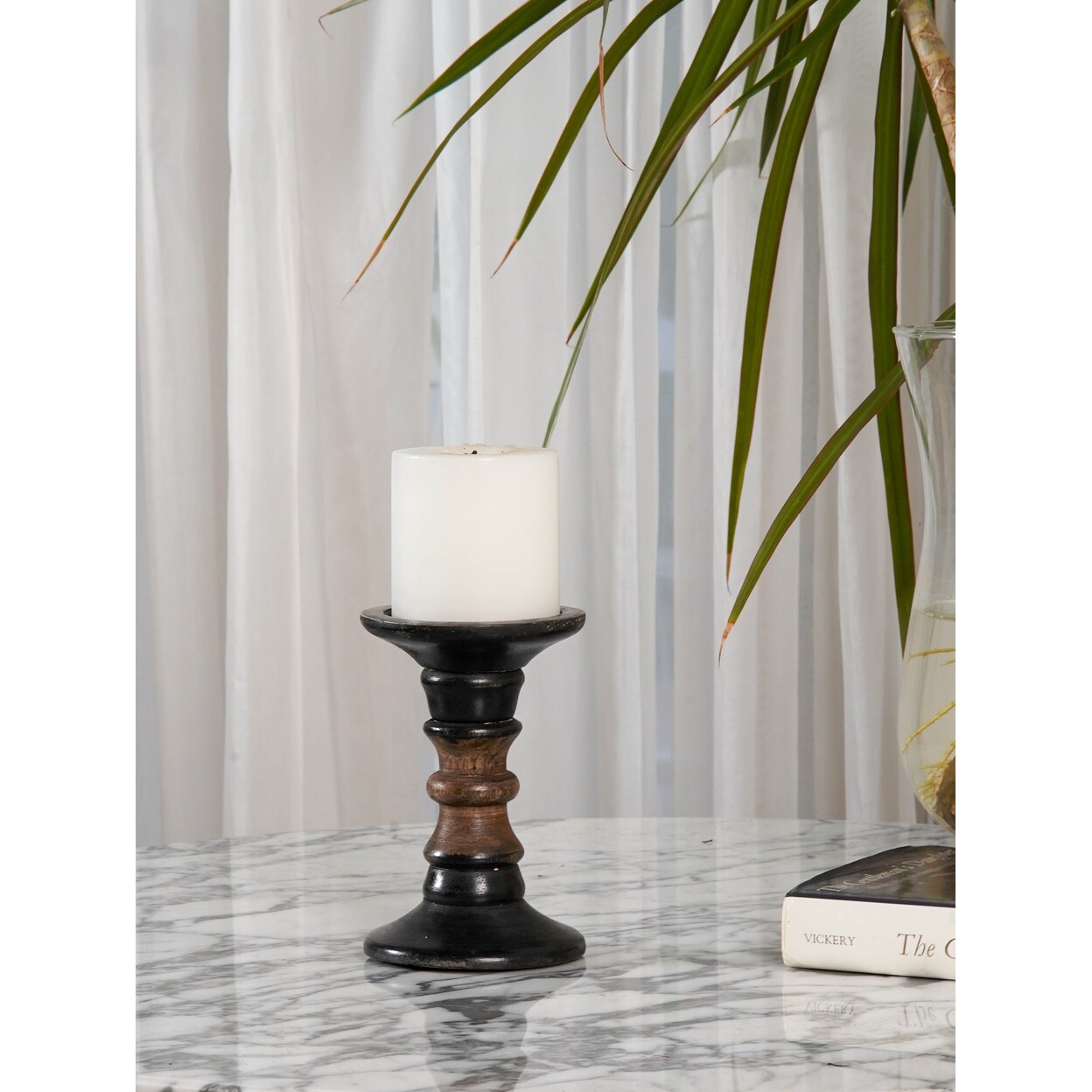 Bbh Homes Mango Wood Candle Holder Eco-Friendly Handmade 6 To 15 Inches