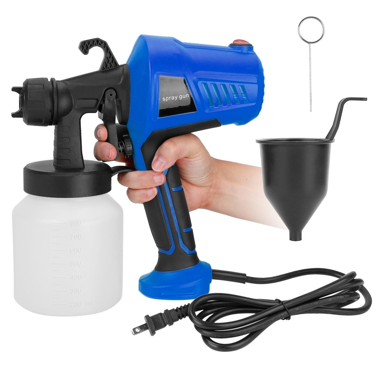 700W Electric Paint Sprayer Handheld Hvlp Spray Painter Painting Spray Gun For Fences Brick Walls