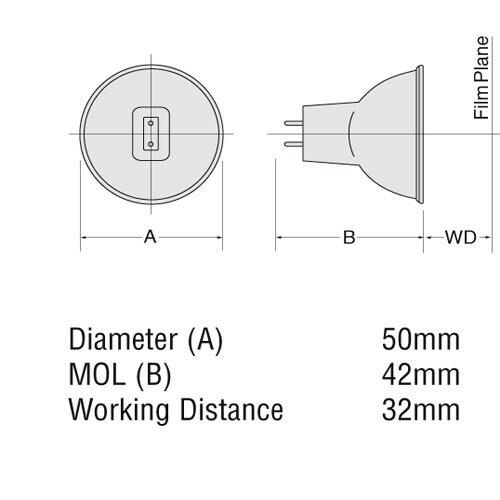 Ushio 1000271 - EFP, JCR12V-100W MR16 GZ6.35 Stage Studio Bulb