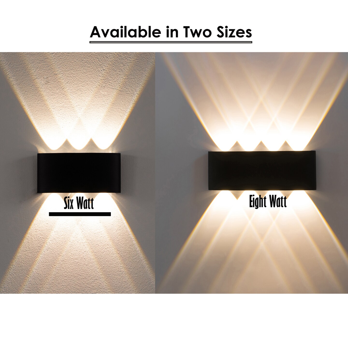 Contemporary Decorative Waterproof Black Aluminum Wall Lamp for Indoors and Outdoors - Sleek Design - Energy-Efficient LED Light Fixture for Porch, Patio, Garden, and More - Stylish Lighting Solution, Long-lasting LED Bulb.