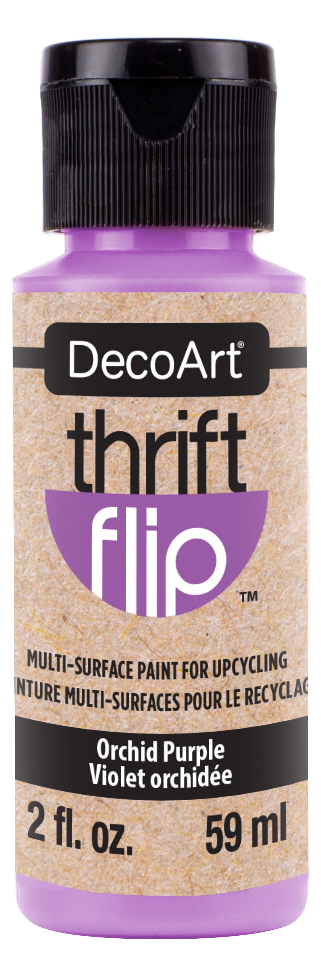 DecoArt Thrift Flip Multi-Purpose Satin Enamel 2oz-Orchid Purple