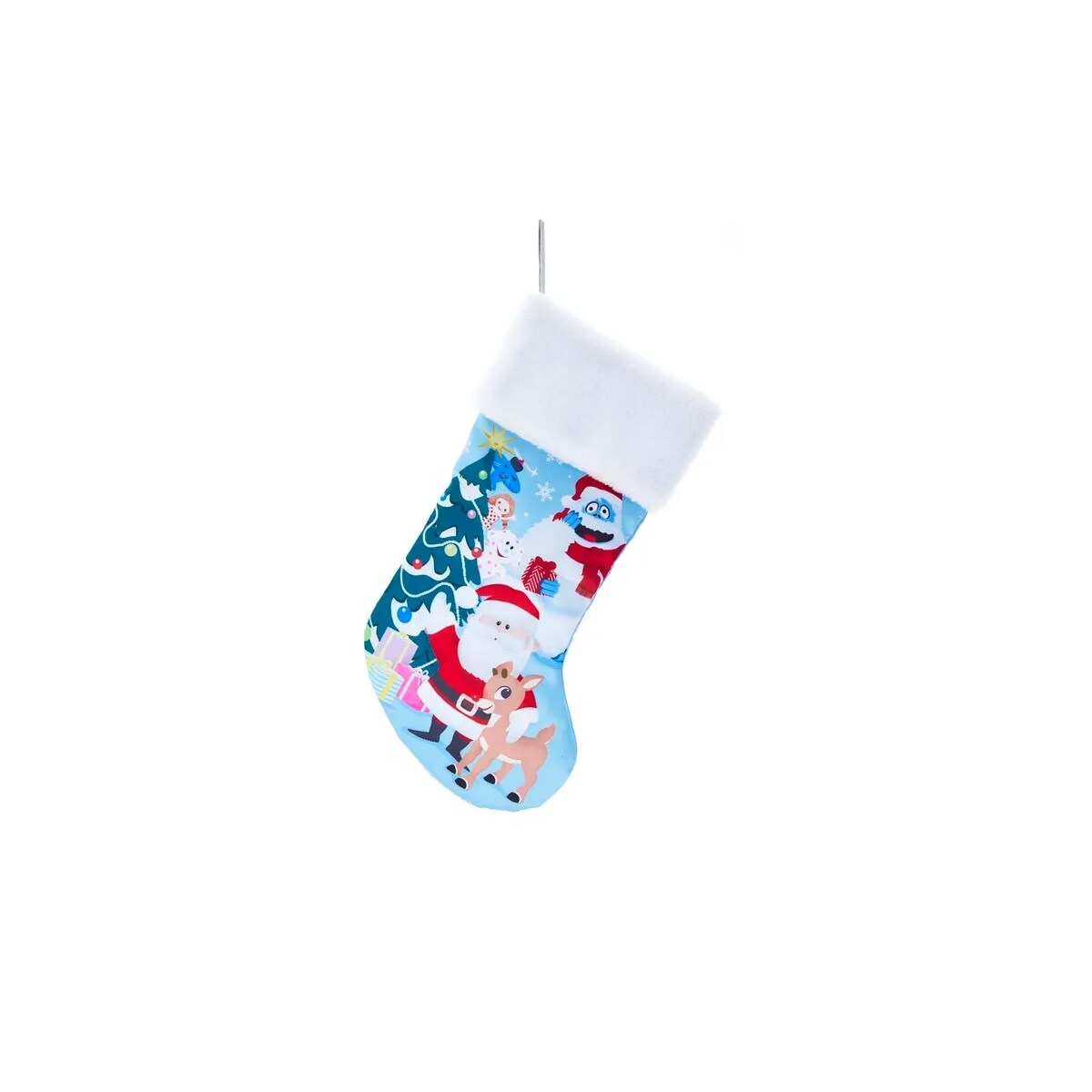 KSA Set of 4 Multi-color Rudolph the Red Nose Reindeer and Friends Christmas Stocking 2.5&#x22;