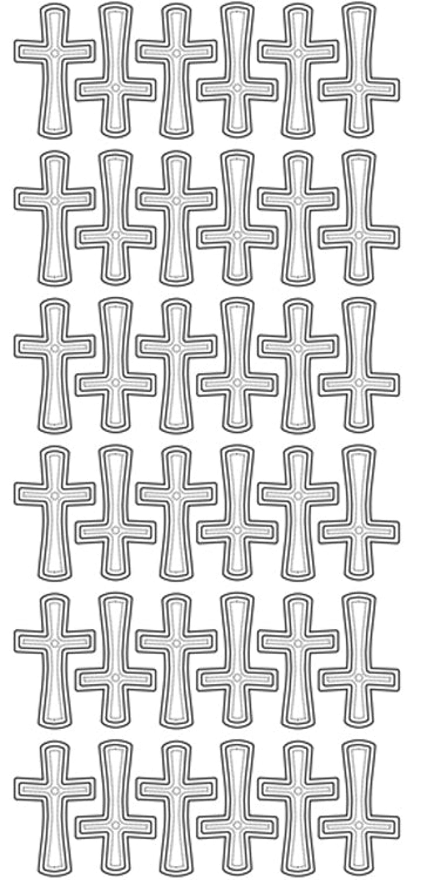 Peel-Offs Stickers Peel-Off Stickers - Crosses large - Gold