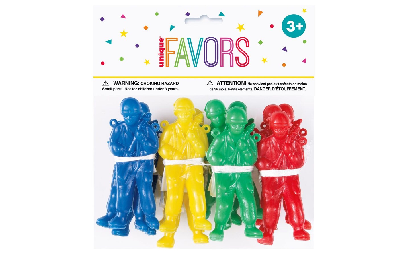 Unique Party Favors Paratroopers 3.75&#x22; 12pc