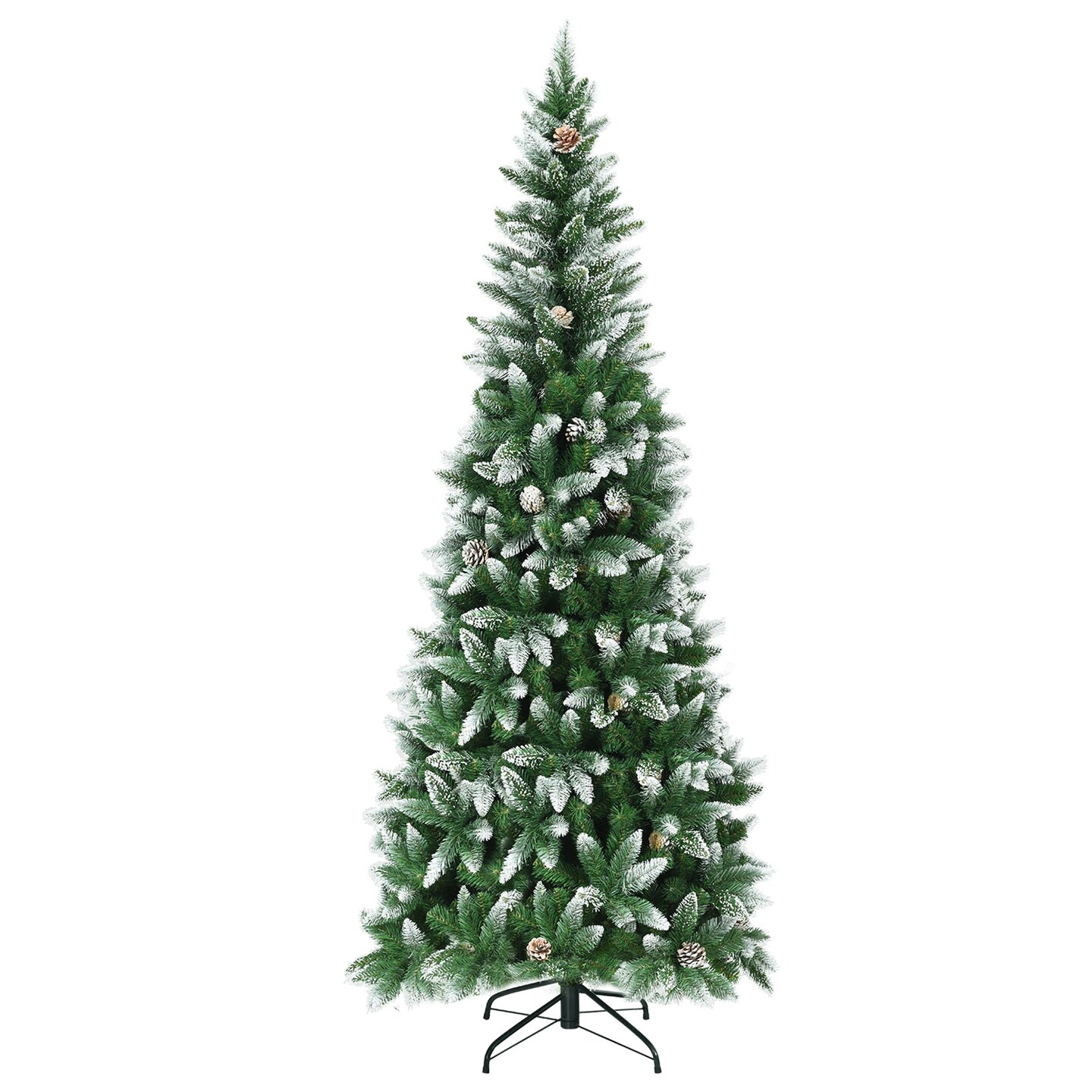 Artificial Pencil Christmas Tree with Pine Cones