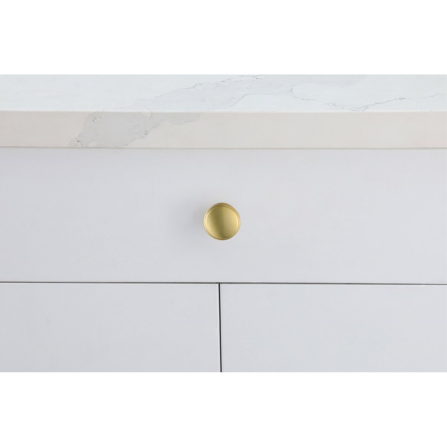 Kaid 1.2&#x22; Diameter Brushed Gold Mushroom Knob Multipack (Set of 10)