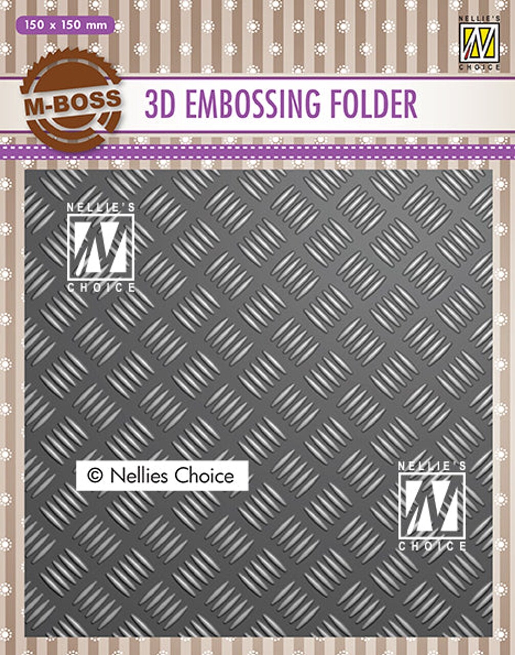 Nellie's Choice 3D Embossing Folders Strip Pattern 1 | Michaels