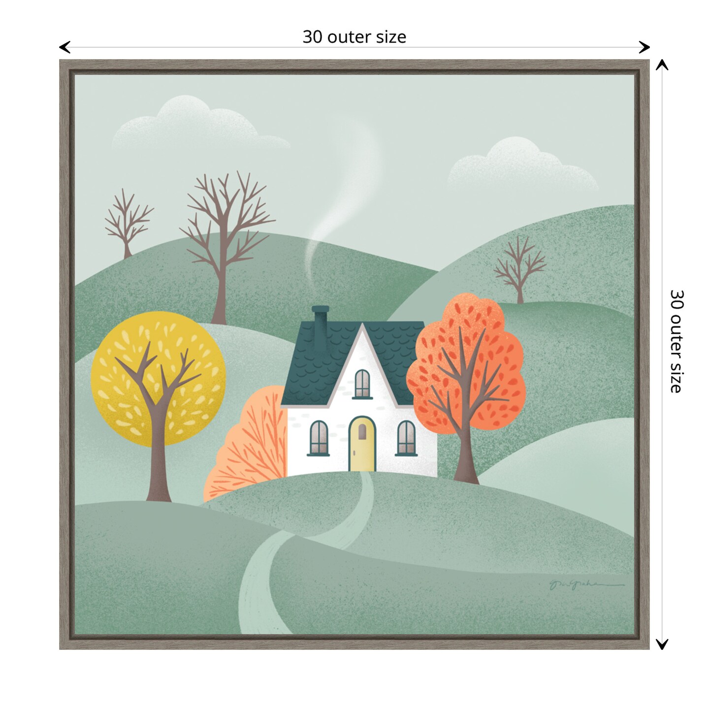 Sweater Weather VI by Gia Graham Framed Canvas Wall Art