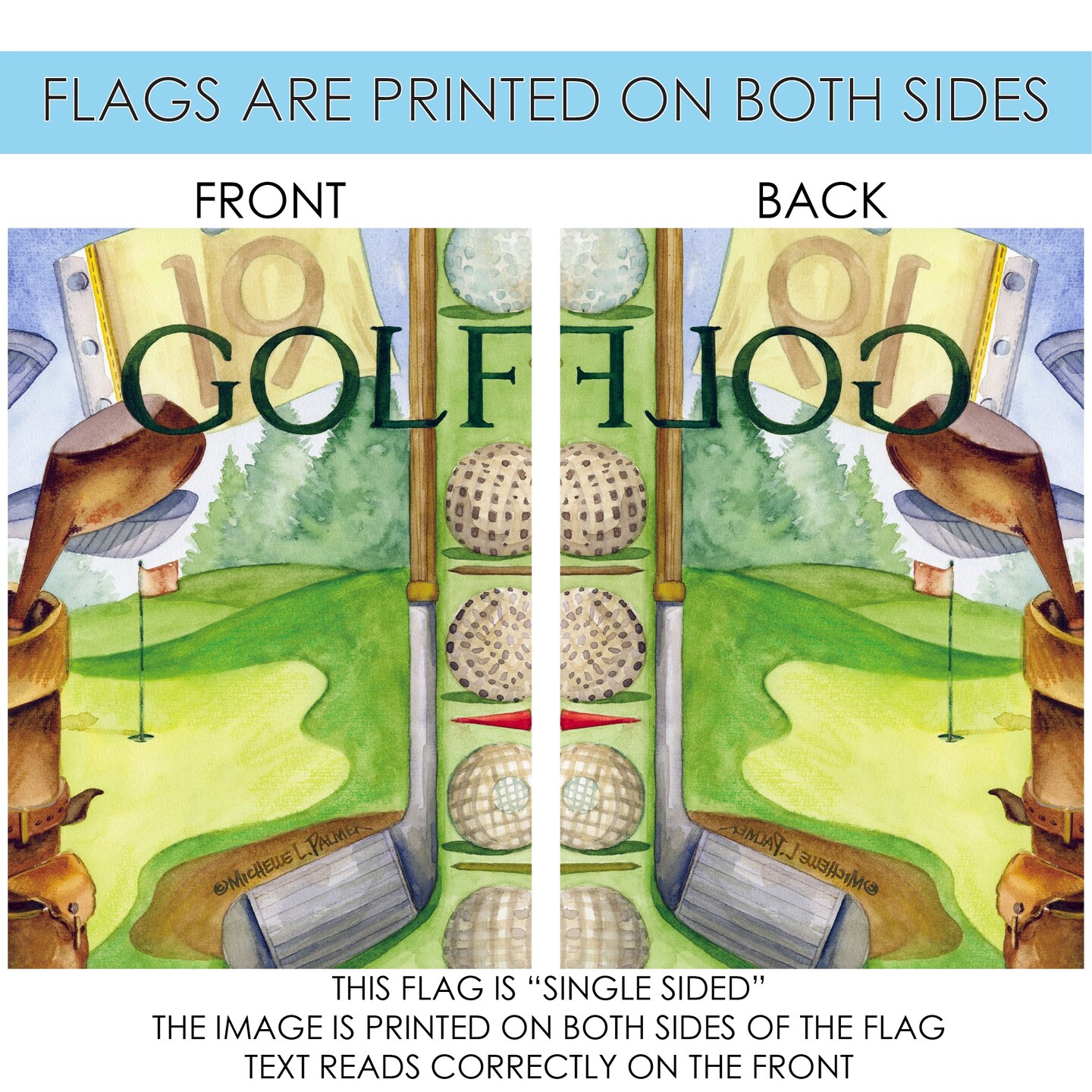 Hole in One Decorative Golf Flag