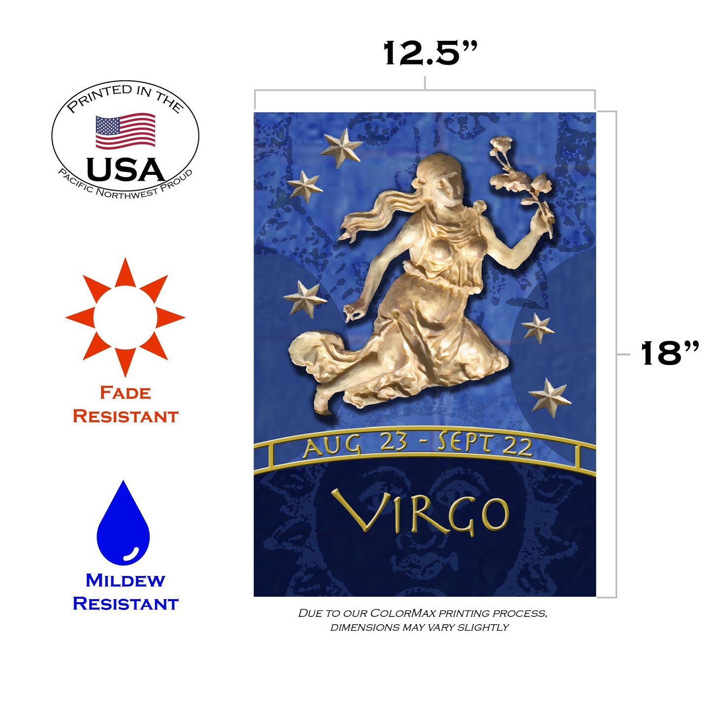 Zodiac-Virgo Decorative Virgo Flag